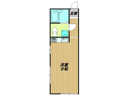 サンハイツ(ワンルーム/1階)の間取り写真