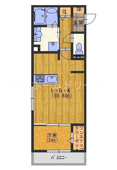 メゾン ジュネス(1LDK/1階)の間取り写真