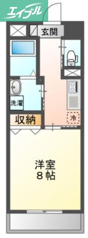 グラン ソート 柳町(1K/5階)の間取り写真