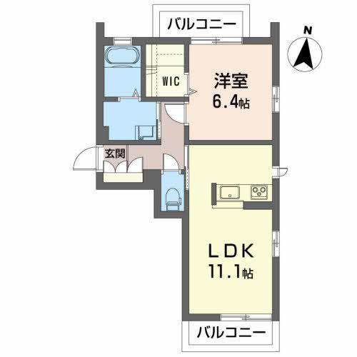 JR常磐線 いわき駅 バス乗車時間:10分 最寄りバス停で下車 徒歩14分 3階建 築12年(1LDK/3階)の間取り写真