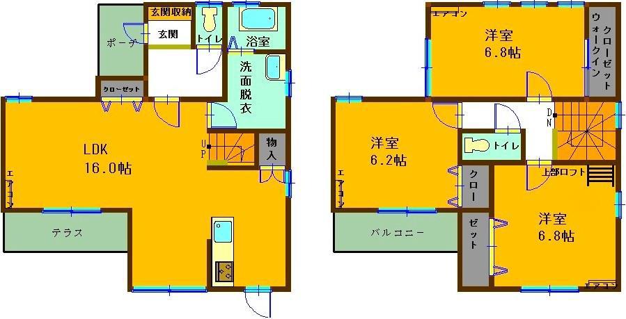 鈴木戸建(3LDK/1階)の間取り写真