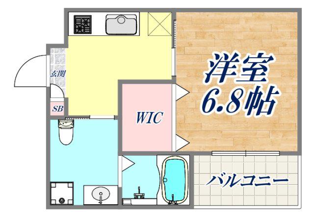 ARPEGGIO垂水(1K/1階)の間取り写真