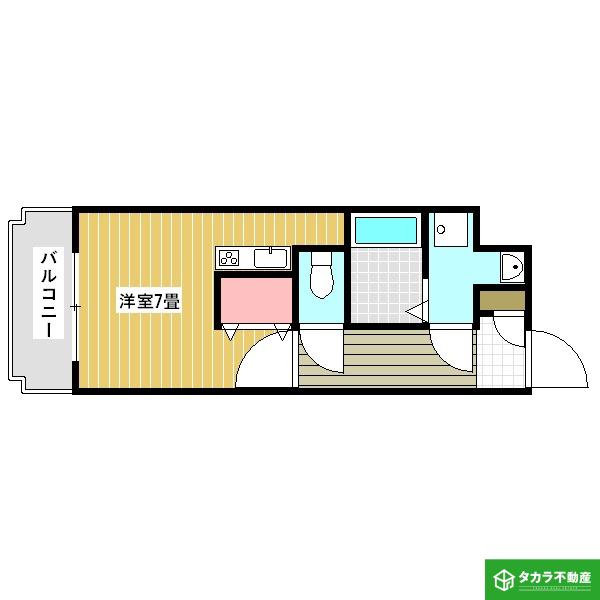 トレステーラ桜ヶ丘(1K/3階)の間取り写真