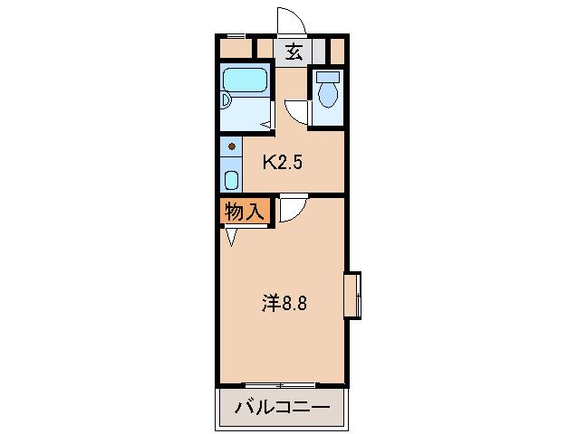 A&Sコーポ(1K/1階)の間取り写真