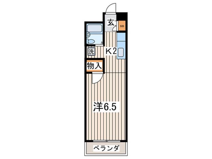 メゾン539(1K/2階)の間取り写真