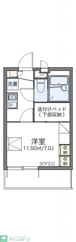 レオパレスリモーネIII(1K/3階)の間取り写真