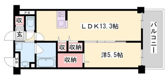 OAFLAT阿成(1LDK/1階)の間取り写真