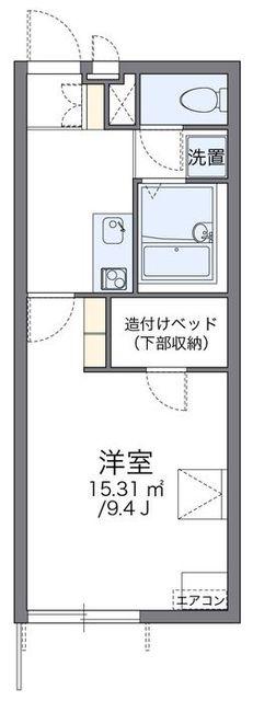 レオパレスアクアグレイス西尾久(1K/1階)の間取り写真