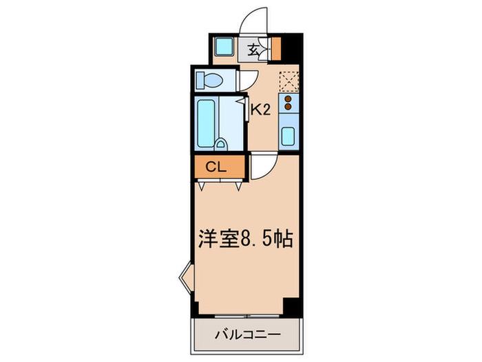 MSKビル(1K/4階)の間取り写真