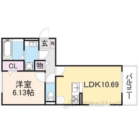 エクセディ Ⅰ(1LDK/3階)の間取り写真
