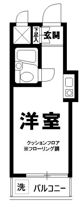 トップ浅草(ワンルーム/8階)の間取り写真