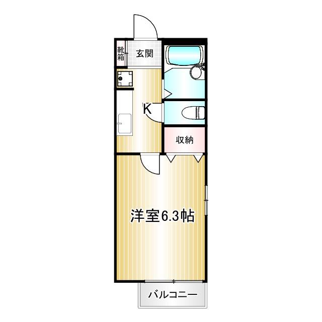 YSレジデンス(1K/1階)の間取り写真