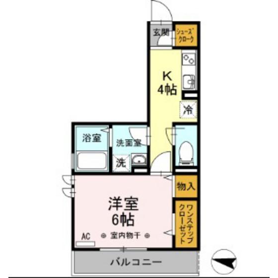 ロイヤルアーク(1K/3階)の間取り写真