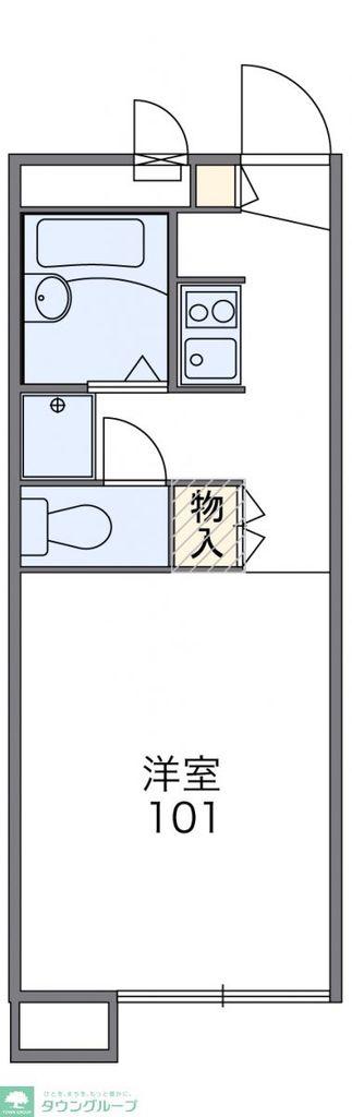 レオパレス北本西(1K/2階)の間取り写真