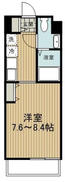 ドゥーエ新百合ヶ丘(1K/3階)の間取り写真