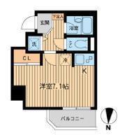 ジョイシティ住吉II(ワンルーム/5階)の間取り写真