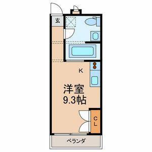 CASA OKUNISHI(ワンルーム/3階)の間取り写真