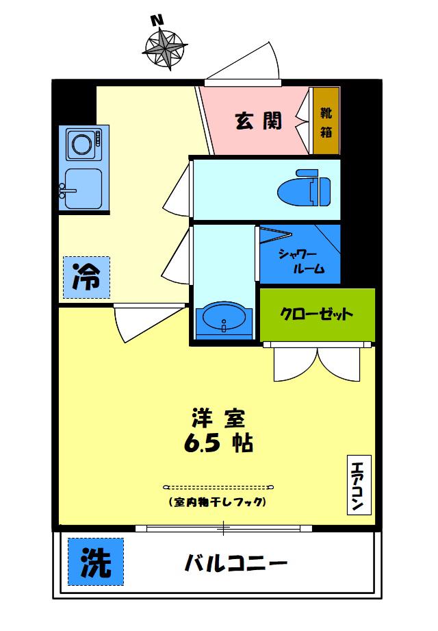 サニーハイツ21(1K/3階)の間取り写真