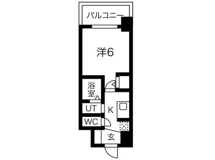 エステムコート名古屋ステーションクロス(1K/4階)の間取り写真