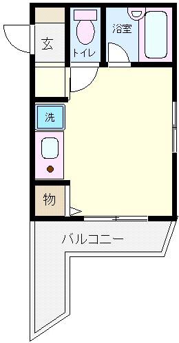 リブハウスハラ(1K/7階)の間取り写真