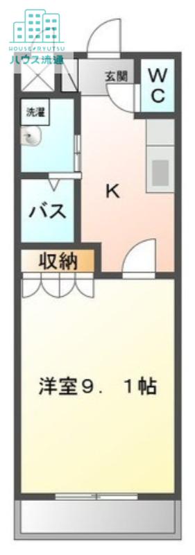 メゾンリバティー(1K/1階)の間取り写真