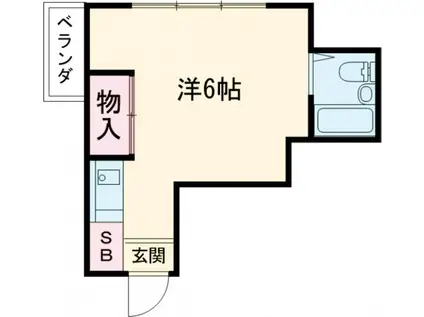メゾンカプチーノ川島(1K/3階)の間取り写真
