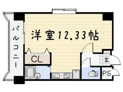第IIIコーポあけみ(ワンルーム/4階)の間取り写真