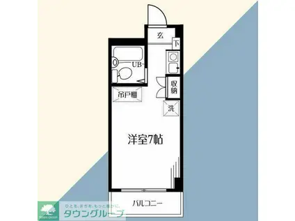 スペースポエム(ワンルーム/3階)の間取り写真