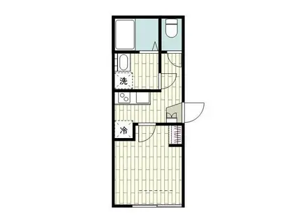 AGAS三軒茶屋(1K/1階)の間取り写真