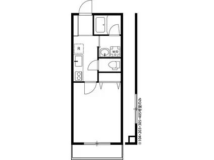 リブリグランドIII(1K/1階)の間取り写真