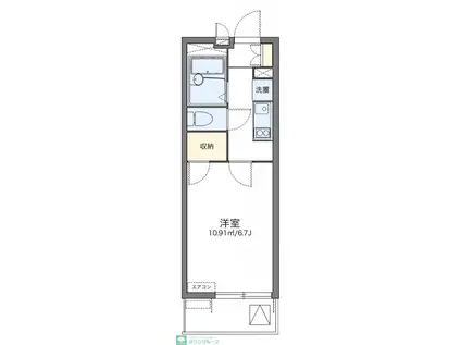 レオパレスルミエール筒井(1K/3階)の間取り写真