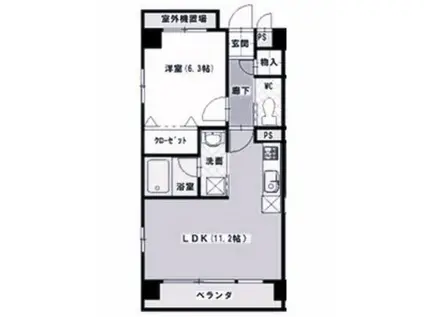 レージュ桜山(1LDK/3階)の間取り写真