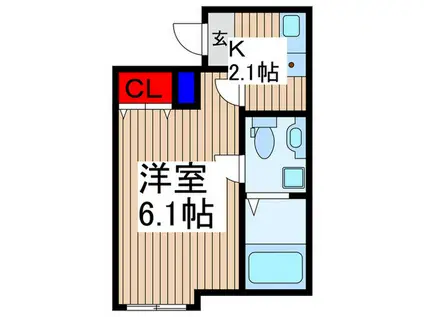 柏原様計画(1K/1階)の間取り写真