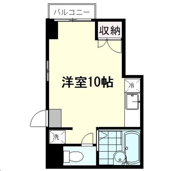 ジュネパレス(ワンルーム/3階)の間取り写真