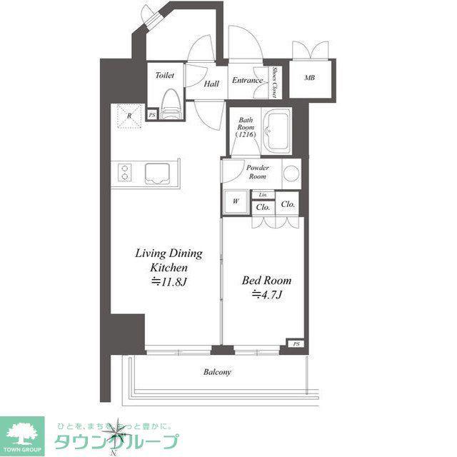 AIFLAT文京本駒込(1LDK/4階)の間取り写真