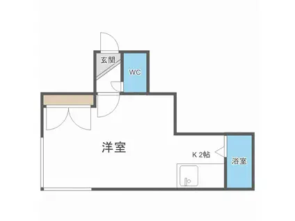 RAD NS 1(1K/2階)の間取り写真