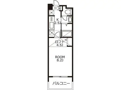 リブェール松柏(1K/4階)の間取り写真
