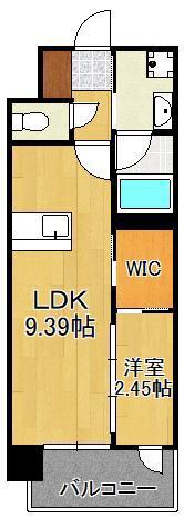 プレジデンス ざ 三萩野(1LDK/12階)の間取り写真