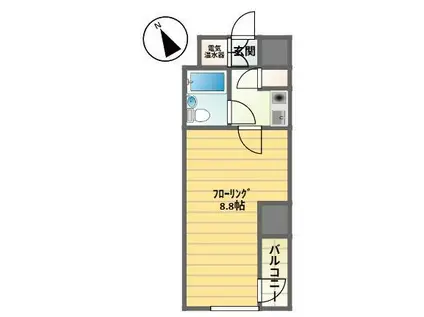 ノア道玄坂(1K/1階)の間取り写真