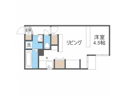 ツヴァイトロジック(1LDK/2階)の間取り写真