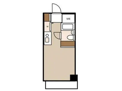 ワイティアクセス横浜(ワンルーム/7階)の間取り写真