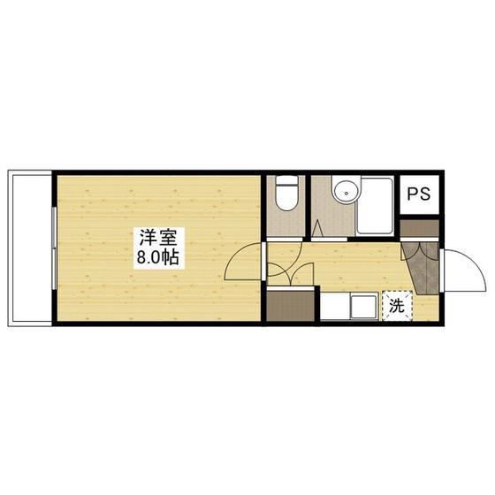 HOPE93(1K/3階)の間取り写真