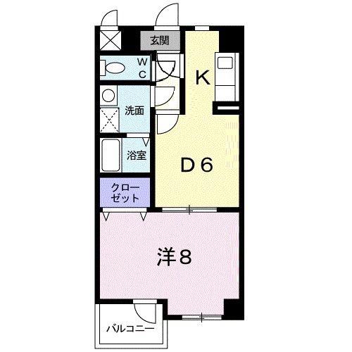 日吉マナーハウス(1DK/2階)の間取り写真