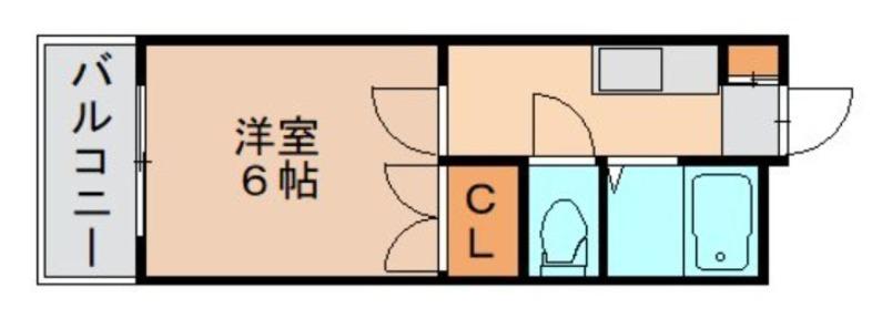 JOYハウス多の津(1K/1階)の間取り写真