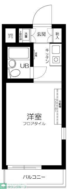 トップ二子玉川第3(1K/3階)の間取り写真