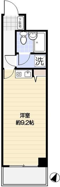 ライオンズマンション福生第3(ワンルーム/2階)の間取り写真