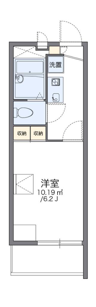 レオパレス今津(1K/2階)の間取り写真