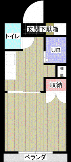 エル花園(1K/2階)の間取り写真