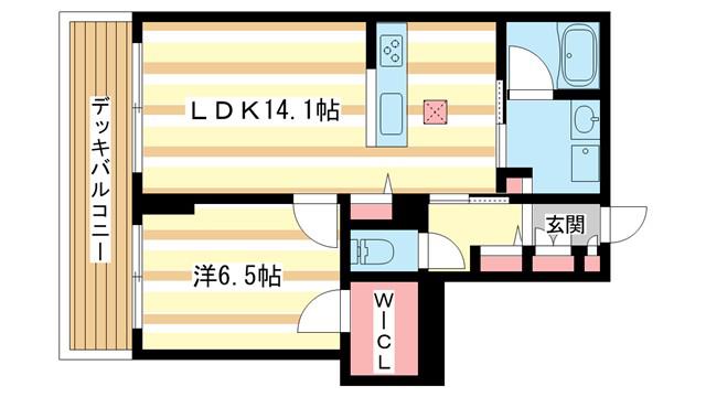 シャーメゾンプライムコート(1LDK/1階)の間取り写真