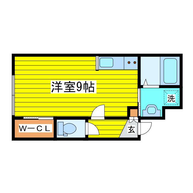 LIESSE 美香保(1K/2階)の間取り写真